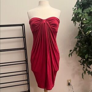 Catherine Malandrino Strapless Red Dress
